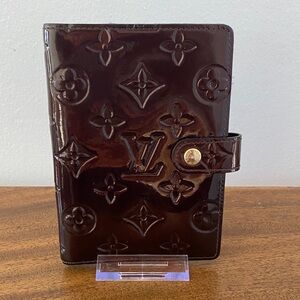 Louis Vuitton Amarante Monogram Vernis Patent Leather Agenda PM